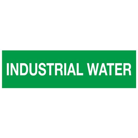 ANSI Pipe Marker - Industrial Water - PK/10